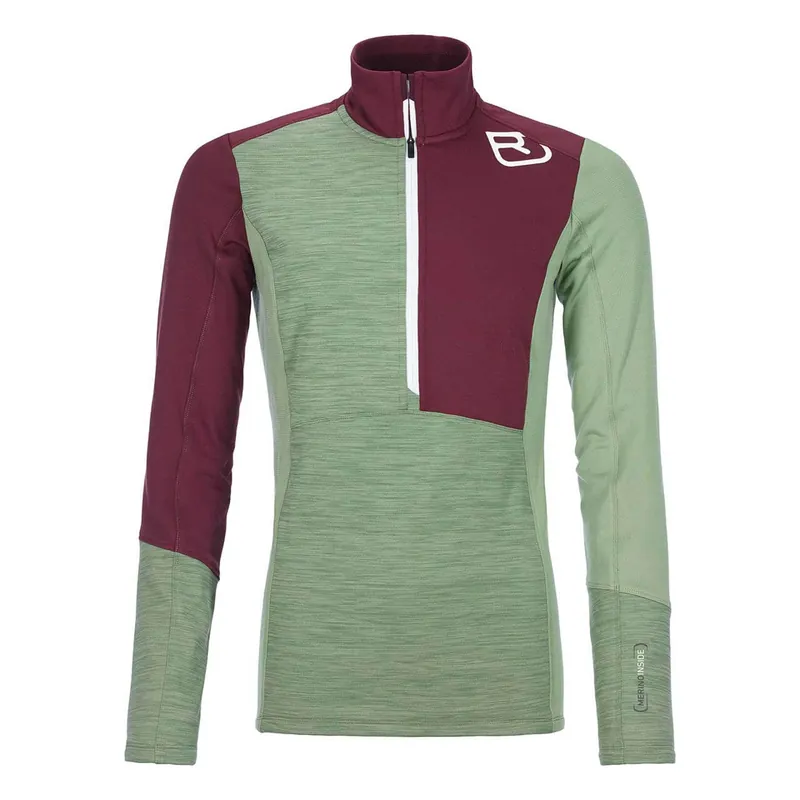 Ortovox Fleece Light Damen Zip - Green Forest Blend, S Top-Preis