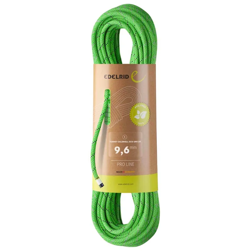 Edelrid Tommy Caldwell Eco Dry DT - Neon Green, 70 m Günstig