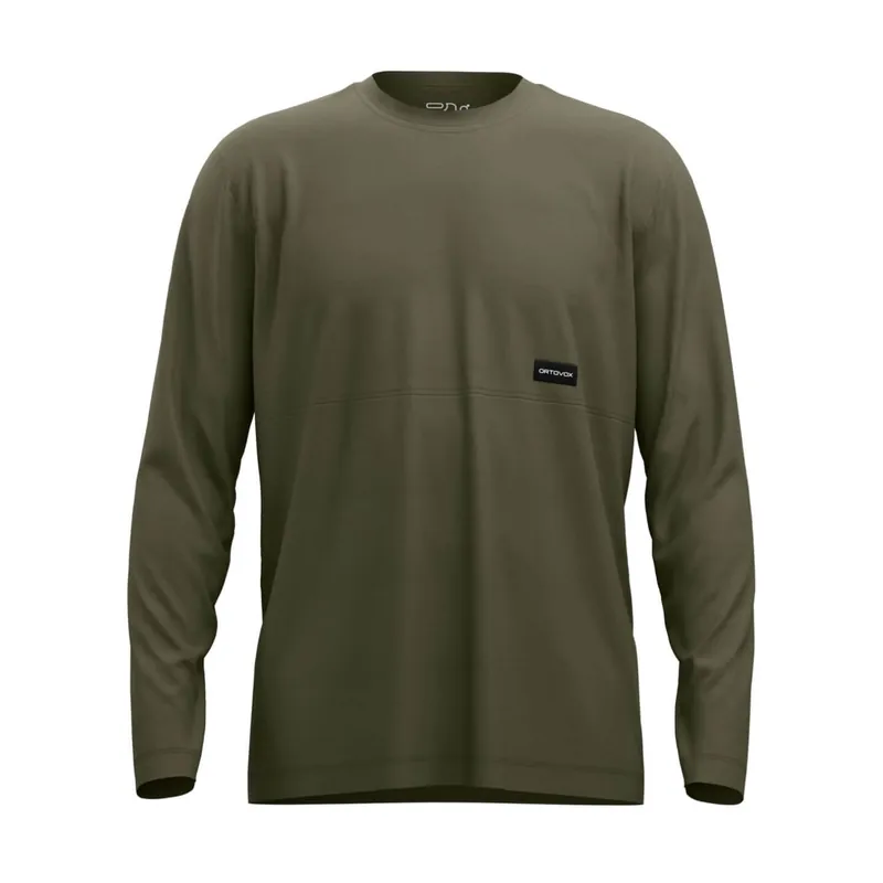 Wochenendangebot Ortovox 185 Merino Longsleeve Patch - Dark Wild Herbs, XL