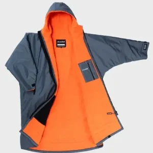 Garantierte Lieferung dryrobe Advance Long Sleeve Poncho Grey / Orange - S