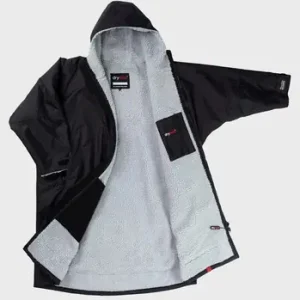 dryrobe Advance Long Sleeve Poncho Black / Grey - S Expressversand