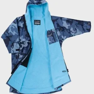 dryrobe Advance Long Sleeve Poncho Blue Camo / Blue - S Super-Preis
