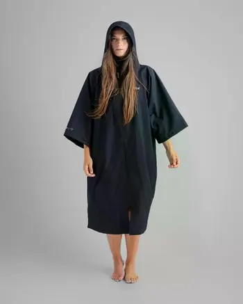 Super-Preis Dryrobe Tech-Lite Short Sleeve Poncho Schwarz / Surfshop 24 online - Windsurf, Foil, Wing