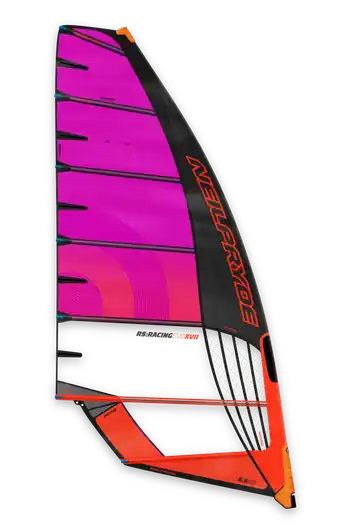 Markenware Neil Pryde Windsurf Segel Racing Evo XVII 2026 - C5 Purple/Juicy Orange-4.9