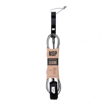 Markenware NSP SURF SURF LEASH Black - 6FT-7MM Black