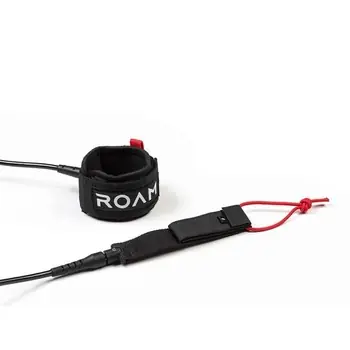 ROAM Surfboard Leash Extra Strong 8.0 7mm Schwarz Zertifiziert
