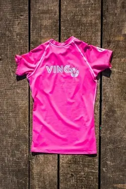 Schneller Versand VINC WOMEN RASHGUARD PINK UV-SHIRT - XS