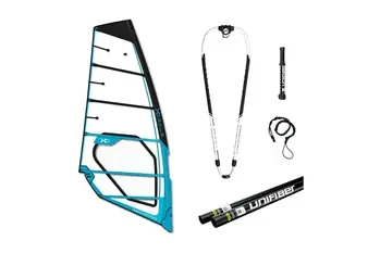 Unifiber Vega V2 Monofilm Windsurfsegel Komplett Rigg - 4,0qm Markenprodukt