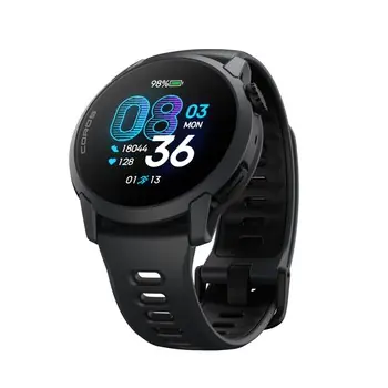 COROS PACE 4 GPS-Sportuhr mit SIlikon-Armband - Schwarz Sonderangebot