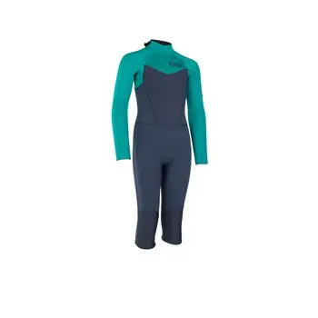 Schneller Versand ION Neoprenanzug Capture Overknee LS 4/3 BZ DL Kinder Langarm - golf green/slate blue 140/10