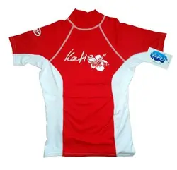Katie Rashguard Kurzarm Frauen UV-Resistant - red - XS Letzte Chance