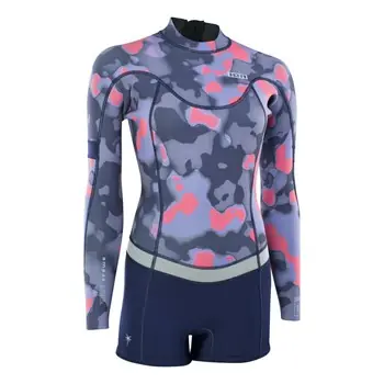 ION Neoprenanzug Amaze Shorty 2.0 LS Back Zip Damen Langarm 2023 - 38/M 991 capsule-pink Preisreduziert
