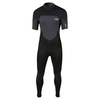 Neue Ware PROLIMIT Neoprenanzug Fusion Steamer 3/2 Shortarm DL Teal/Black Herren Kurzarm 2024 - 46/xs Teal/Black