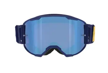 Ausverkauf Red Bull Spect Eyewear Strive MX-Goggle - Blau/Blau verspiegelt