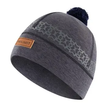 Heißes Angebot PROLIMIT Neoprene Beanie PomPom Artic BLACK/GREY - S BLACK/GREY