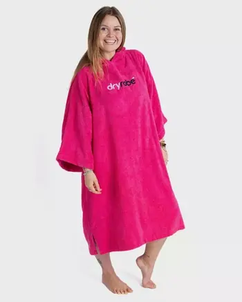 Dryrobe Handtuchmantel Bio-Baumwolle Pink Surfshop 24 online - Windsurf, Foil, Wing Echt