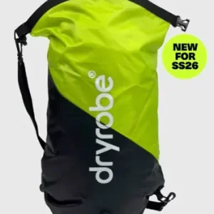 Ausverkauf DRYROBE wasserdichter Packsack Drybag Schwarz Lime
