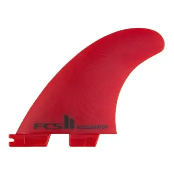 FCS 2 Surf Finne Accelerator Neo Glass - Large Red Tri Fins Neue Ware