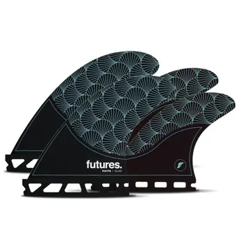 Futures Quad 4 Fin Set Rasta Honeycomb Surfshop 24 online - Windsurf, Foil, Wing Sonderangebot