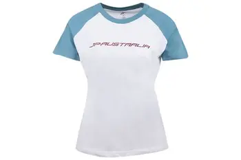 JP Womens T-Shirt - M-white / peacock blue Zertifiziert