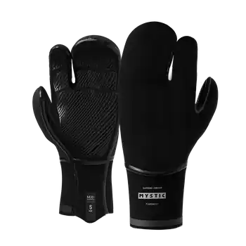 Mystic Supreme Glove 5mm Lobster Neopren Handschuh - L-Black Zertifiziert