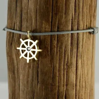 Top-Seller Silver+Surf Silber Schmuck Boot Steuerrad golden