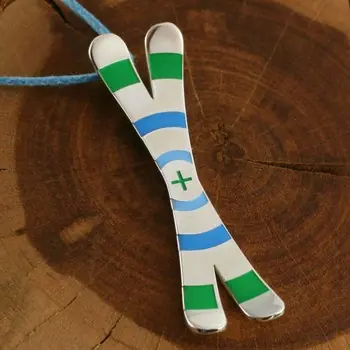 Jetzt Bestellen Silver+Surf Silber Schmuck Ski Cross Circle winter