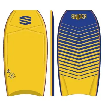 Neu SNIPER Bodyboard Vyrus PE 38 Chevron Gelb