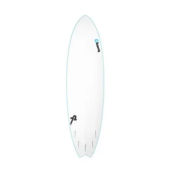 Surfboard TORQ Softboard 7.2 Mod Fish Blau Highlight
