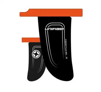 Preisreduziert Unifiber Windsurf Finne Freestyle PRO G10 - 15 cm Slot Box