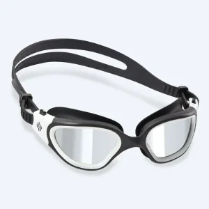 Abverkauf Watery Schwimmbrille für Freizeitschwimmer - Raven Mirror - Schwarz/Weiß