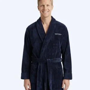 Angebot Watery Bademantel für Herren - Mariana - Dunkelblau