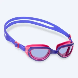 Zertifiziert Watery Schwimmbrille für Kinder - Wade Active - Lila/Rosa (Blau Scheiben)