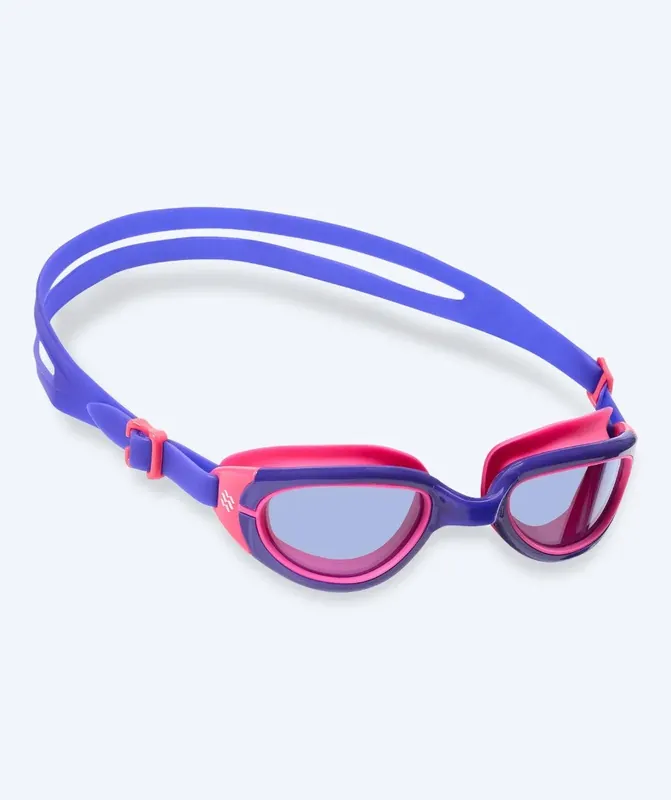 Zertifiziert Watery Schwimmbrille für Kinder - Wade Active - Lila/Rosa (Blau Scheiben)