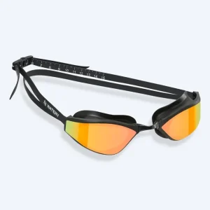 Aktuell Watery Elite Schwimmbrillen - Storm Racer Mirror - Schwarz/Gold