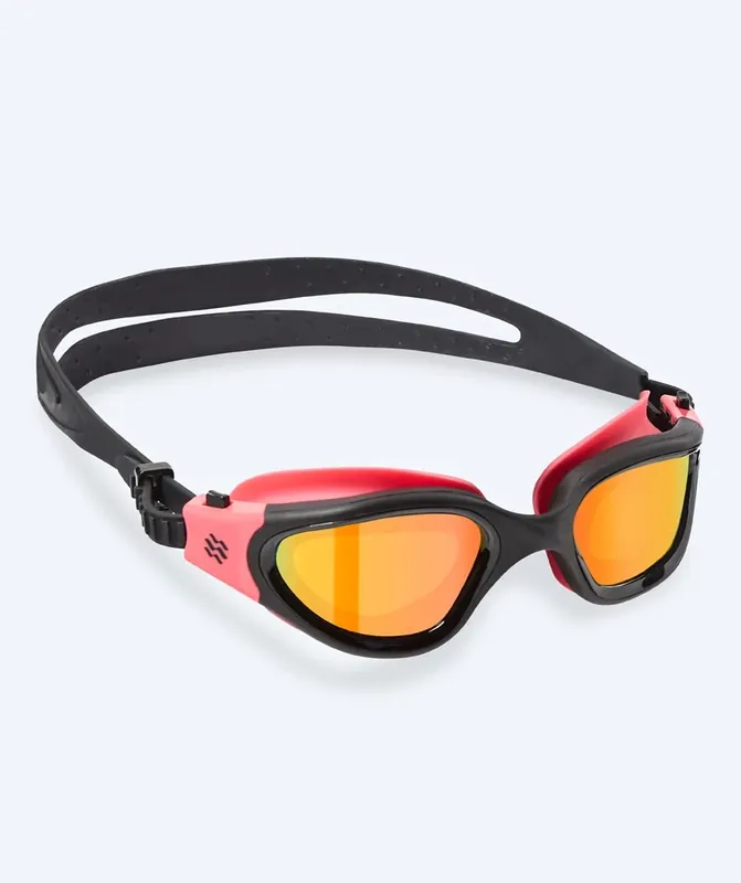Watery Schwimmbrille für Freizeitschwimmer - Raven Mirror - Rosa/Gold Sonderangebot