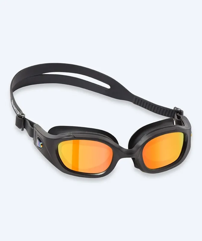 Watery Taucherbrille für Hobbytaucher - Clyde Mirror - Schwarz/Gold Must-Have