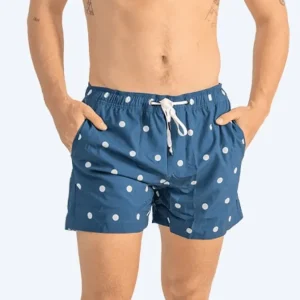 Abverkauf Watery Badeshorts für Herren - Clifford Eco - Dunkelblau/Weiß