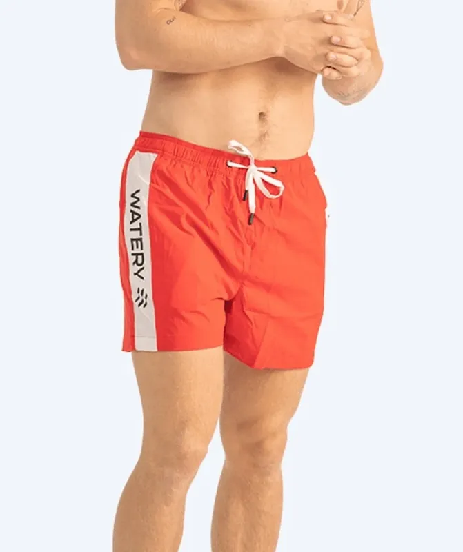 Sonderaktion Watery Badeshorts für Herren - Signature Eco - Rot