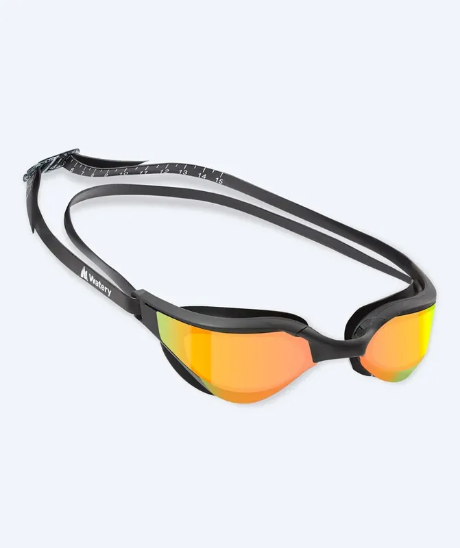 Watery Schwimmbrille - Instinct Ultra Mirror - Schwarz/Gold Nur Für Kurze Zeit