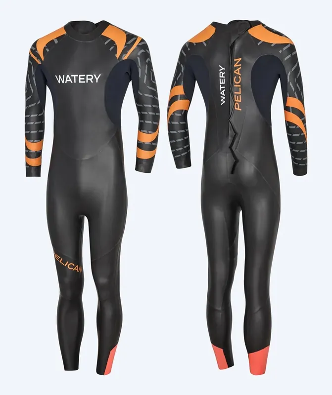 Markenware Watery Neoprenanzug für Herren - Pelican - Orange