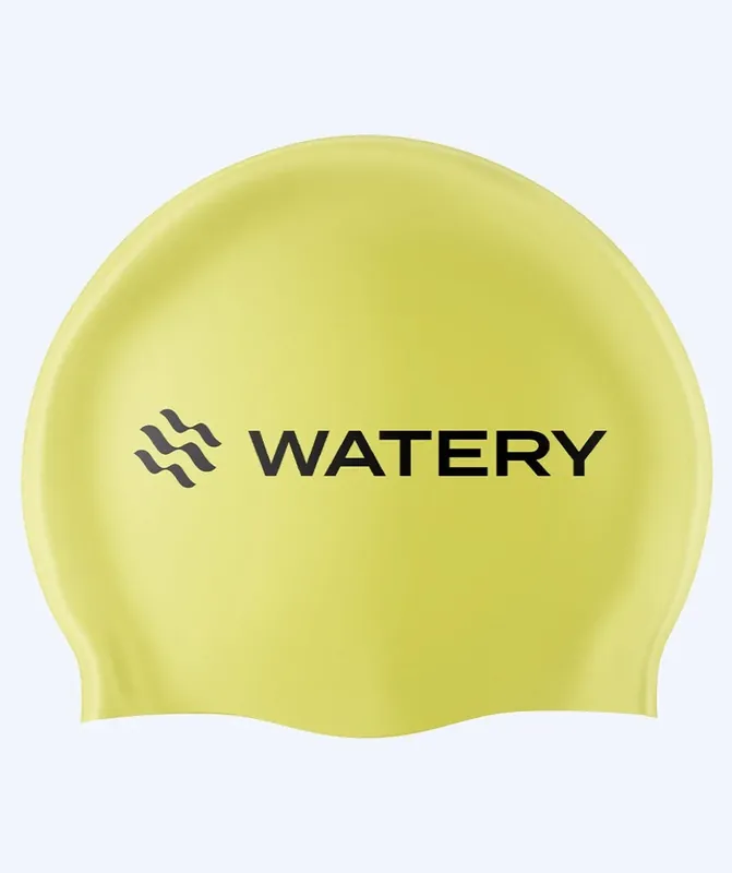 Billig Watery Badekappe (ab 10 Jahre) - Signature - Fluo Gelb