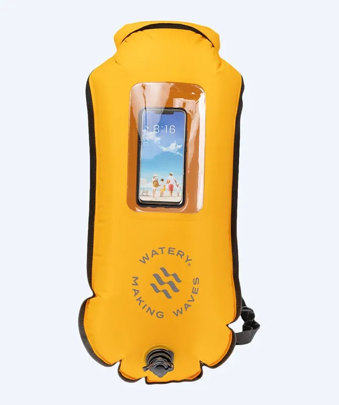 Begrenztes Angebot Watery Schwimmboje für Schwimmer - Window 28L - Gelb