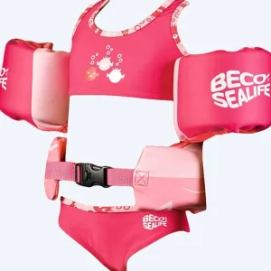 Mega-Angebot Beco Schwimmhilfe-Set (Schwimmgürtel und Schwimmflügel) für Kinder (2-6) - Sealife - Rosa