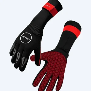 ZONE3 Neoprenhandschuhe - (2mm) - Schwarz/Rot Schnäppchen
