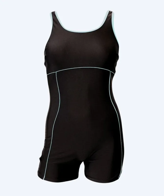 Knallerangebot Mirou Badeanzug mit Bein für Damen - 244S - Hellblau/Schwarz
