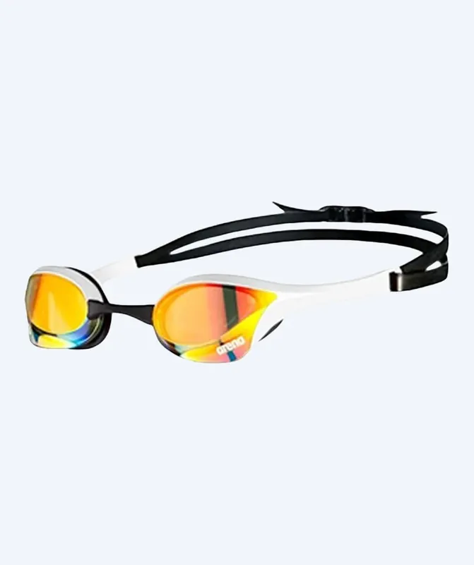 Arena Elite Schwimmbrillen - Cobra Ultra SWIPE Mirror - Weiß/Gold Beliebt