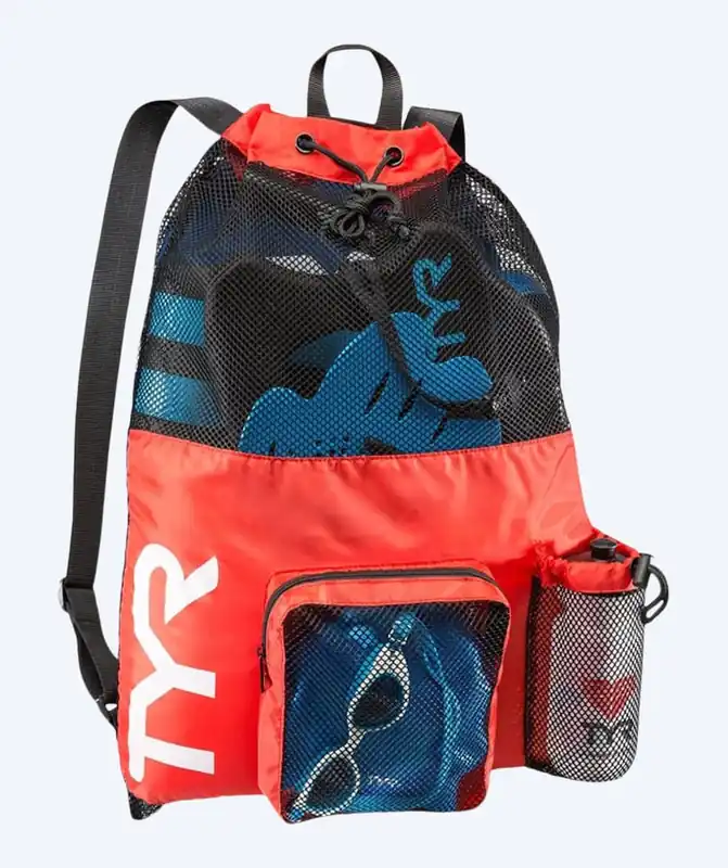 Mega-Angebot TYR Netzbeutel zum Schwimmen - Big Mesh Mummy 40L - Rot