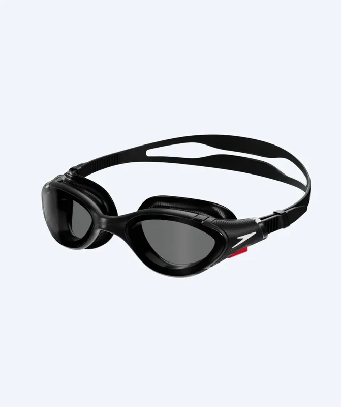 Speedo Schwimmbrille für Freizeitschwimmer - Biofuse Flexiseal - Schwarz (Smoke Scheiben) Neu Im Sortiment