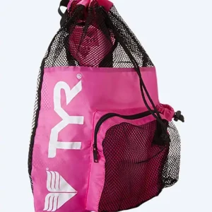 Solange Der Vorrat Reicht TYR Netzbeutel zum Schwimmen - Big Mesh Mummy 40L - Hellrosa